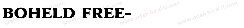 Boheld Free字体转换
